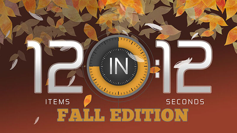 12 in 12: Fall Edition